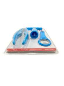 KIT Conjunto 3 Abridor de Garrafa Saca Rolha Cortador de Lacre 3 pçs Utilidades Casa Cozinha Bebidas Bar - Azul - Visão 7