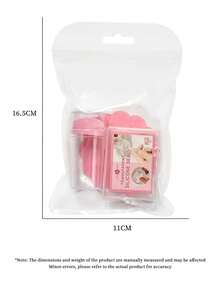 4件套美甲印花板套装，含刮刀，全新印花板，硅胶印头，法式美甲花朵图案印花工具 - 彩色 - 查看 3