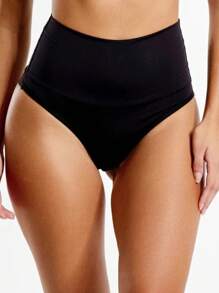 Cos High Double Thong Comfort Shaping Panties - màu đen - Xem 4