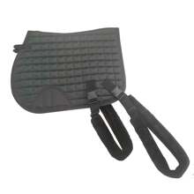 Horse Training Saddle Pad With Detachable Elastic Band And Fur Band, Enhances Hind Leg Flexibility, Easy To Clean - Can Be Used As Regular Saddle Pad Or Training Pad With Attachable Elastic And Fur Bands