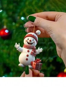 7 件/套亚克力圣诞装饰套装：圣诞老人、圣诞树等 - 非常适合装饰您的圣诞树、圣诞节 - 紅色 - 查看 7