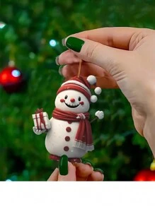 7 件/套亚克力圣诞装饰套装：圣诞老人、圣诞树等 - 非常适合装饰您的圣诞树、圣诞节 - 紅色 - 查看 9