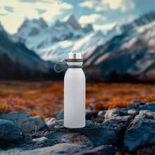 600ML Stainless Steel  Cup Portable Bottle - White - View 2