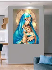 1 Tấm Tranh Canvas Nghệ Thuật Tôn Giáo Cổ Điển Chúa Jesus Đóng Khung In Sơn Dầu Đức Mẹ Đồng Trinh Cơ Đốc Giáo Tranh Treo Tường Cho Phòng Ngủ Phòng Khách Trang Trí Có Khung Sẵn Sàng Treo - Nhiều màu - Xem 28