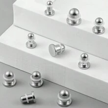 2PCS Hypoallergenic 18G-00g Comfy Dead Stretching Plugs In 0.5mm Increments Saddle Plugs With Rubber Rings 316 Stainless Steel Crazy Ear Gauges Body Piercing Jewelry - Round - View 6