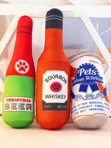 Wine Bottle Shape Cat Dolls Interactive Squeaky Dog Dolls For Medium Dogs Doll Best Bored Indoor Cats Funny Stuffed Cute Pet Supplies(For Pets Only) - Multicolor - View 27