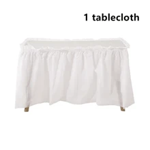 1 件 420 * 70cm 桌裙 137 * 274cm 桌布一次性桌罩适用于生日派对圣诞节婚礼节日装饰家用厨房桌布桌裙 - 彩色 - 查看 22