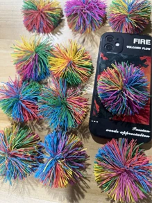 5 件/10 件/15 件迷你感官玩具套装 - Kuosh 球、弹力球、彩虹天鹅绒球和粘球缓解压力玩具 - 节日派对礼物！ - 彩色 - 查看 5