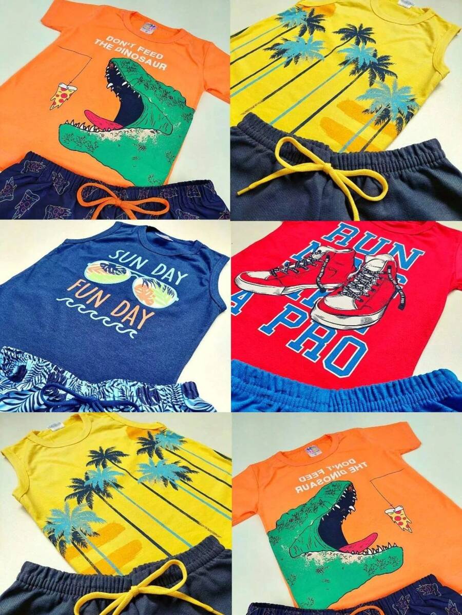 Conjunto de verão para MeninO SORTIDO