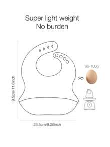 1 件定制 3 岁以上防水、防尘、可调节且易于清洁的硅胶围兜婴儿洗澡家庭装饰礼物冬夜礼物返校冬季礼物创意男孩女孩情人节 - 綠色 - 查看 8