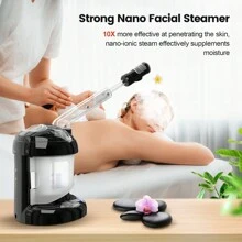 Facial Steamer - Ozone Steamer With Extendable Arm - Professional Nano Ionic Facial Steamer For Deep Cleaning - Portable For Personal Care Use At Home Or Salon Gift For Her/ Girlfriend/ Mother/ Lover - 黑色 - 查看 4