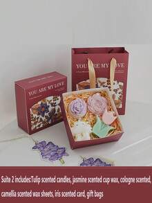 1pc Birthday Scented Candle Gift Set, Exclusive High-End Atmosphere Fragrance Home Decor, Long-Lasting Soy Wax Bedroom Aroma Candles - Gift Candle Set - View 6