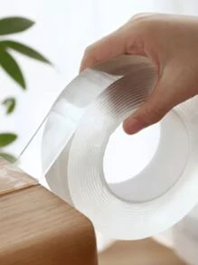 Ultra Strong Transparent Double Sided Adhesive Silicone Tape 3 Meters - Trong sáng - Xem 1