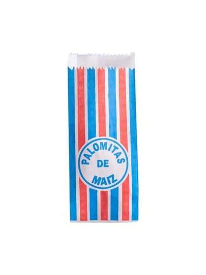 100 Pz Bolsa De Papel Para Palomitas Botanera Impresa