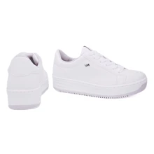 Via Marte White Women's Flatform Casual Platform Sneakers - 白色 - 查看 8