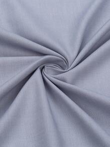 New Style Mitong Fabric Men's Shirt 50% Polyester 30% Cotton 20% Viscose - 灰色 - 查看 4