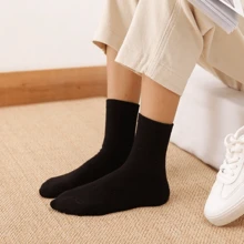 5/10/15 /20 Pairs Of Comfy Ankle Socks, Solid Color Low Cut Sweat Absorption Sports Socks, Women's Socks