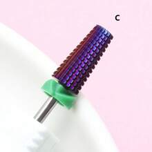 Easy Nail 5-In-1 Purple Professional Tungsten Carbide Nail Drill Bits, Unscented Tapered Milling Cutters For Gel Acrylic Removal, Manicure Tools & Nail Drill Accessories - Multicolor - View 11
