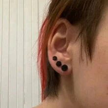 2PCS Hypoallergenic 18G-00g Comfy Dead Stretching Plugs In 0.5mm Increments Saddle Plugs With Rubber Rings 316 Stainless Steel Crazy Ear Gauges Body Piercing Jewelry - Round - View 3