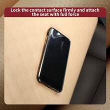 2 件通用舒适皮革汽车座椅垫 - 四季防滑，星形缝线前座 + 靠背 - 坐墊+靠背 - 查看 8