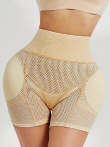 Women High Waist Butt Lifter Shapewear Shorts With Removable Padded Sponge Push Up Control Panties