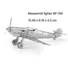 Rompecabezas de metal 3D - Avión de aviación, juguete de rompecabezas de metal 3D - No se necesita pegamento, decoración de escritorio, ¡regalo de Navidad y cumpleaños!