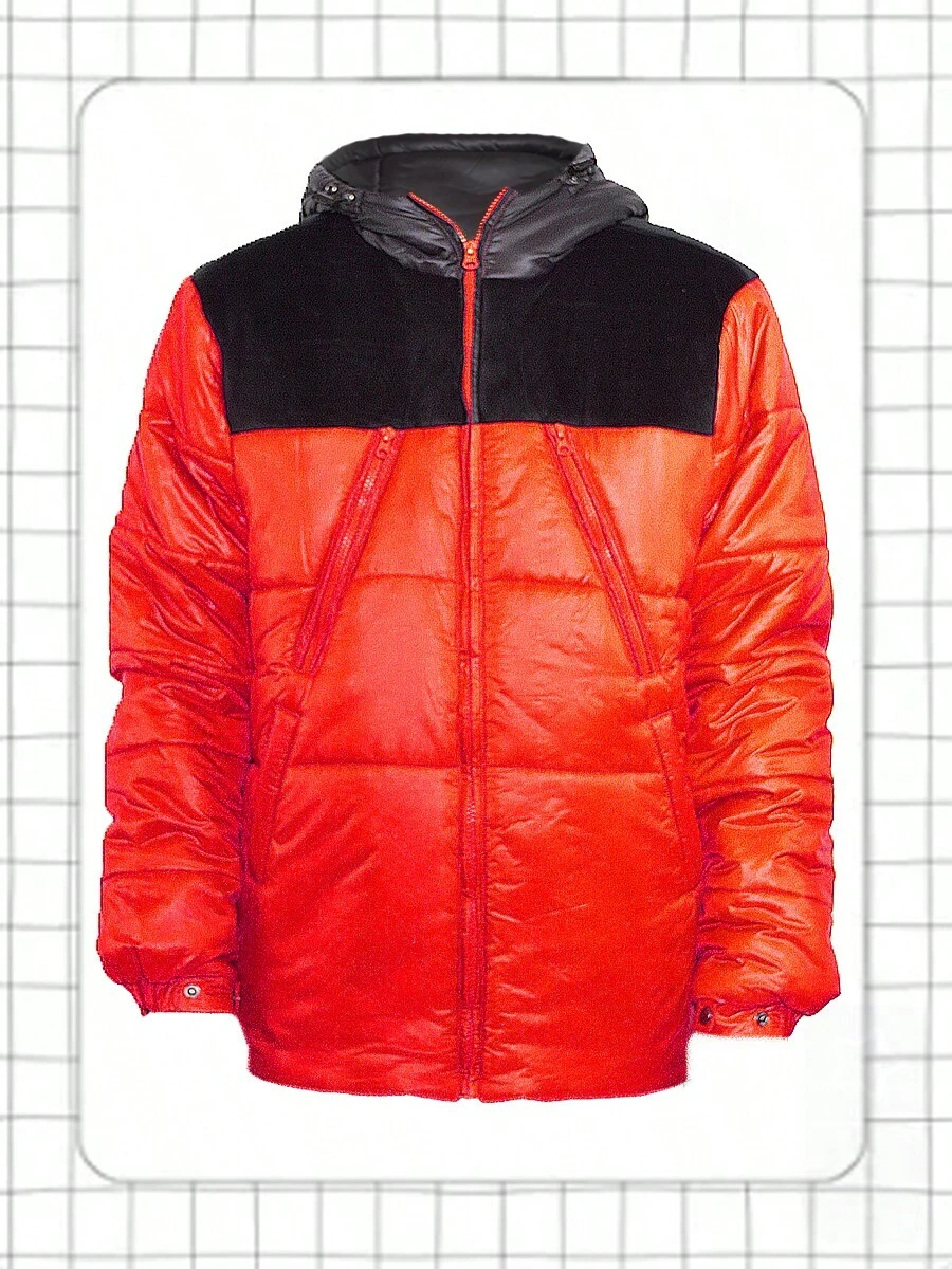 Mens Soft Shell Padded Hooded Puffer Jacket Coat Outerwear