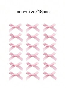 18/30个装女士粉色丝带蝴蝶结发夹，时尚可爱蕾丝发饰，甜美头饰，Y2K仙女风情人节爪夹发卡，学生用品，优雅，学院风，粉色发夹，女士冬季装扮，蝴蝶结