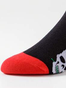 1双男女通用船袜，街头时尚滑板、篮球、嘻哈香蕉和水果图案，新奇有趣疯狂袜子 - 彩色 - 查看 5