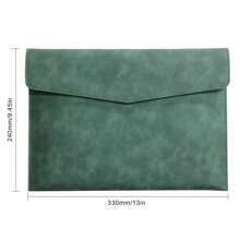 A4 File Pocket Dustproof Documents Pouch Business PU Leather File Bag Large Capacity File Folder School Office Stationery Back To School,Back To School,School Supplies - A4 Document Bag - View 8
