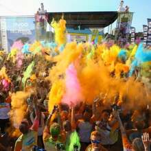 Non-Edible, For Decoration Only 60g/Pack Corn Starch Colored Powder For Color Run, Carnival, Halloween, Party & Events - Multicolor - View 5