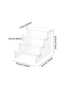 1 件透明亚克力多层盲盒展示架、收藏品人物、香水、化妆品收纳架 - 無色 - 查看 14