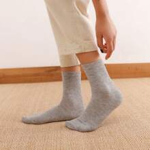 5/10/15 /20 Pairs Of Comfy Ankle Socks, Solid Color Low Cut Sweat Absorption Sports Socks, Women's Socks
