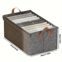 1 pieza Caja de almacenamiento de ropa y ropa de cama, caja de almacenamiento de armazón de acero, caja organizadora, caja de almacenamiento de ropa para dormitorio de hogar, bolsa de almacenamiento, y decoración de regalo para la habitación, decoración del hogar, decoración del dormitorio. Para guardar camisetas blancas de mujer, pantalones negros de mujer, ropa de invierno de señora, vestidos.