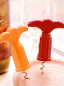 KIT Set 3 Bottle Opener Corkscrew Seal Cutter 3 Pcs Utilities Home Kitchen Drinks Bar - Yellow - View 5