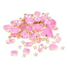 130pcs/50pcs/30pcs/20pcs Mixed Shape Crystal Rhinestones With Claw For DIY Clothing, Shoes, Jewelry Making - Multicolor - View 22