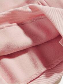 Ladies Trendy Sudadera con capucha con estampado de patos de dibujos animados, Suelta Ropa Casual Otoño e Invierno Mujer - Rosa - Ver 6