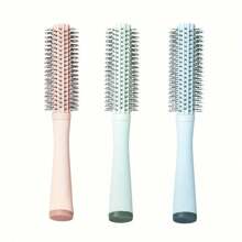 Cepillo redondo para secar el cabello con cerdas suaves de nailon, cepillo rizado para el cabello para mujeres - Multicolor - Ver 1