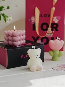 1pc Birthday Scented Candle Gift Set, Exclusive High-End Atmosphere Fragrance Home Decor, Long-Lasting Soy Wax Bedroom Aroma Candles - Gift Candle Set - View 3