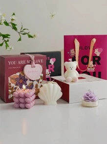 1pc Birthday Scented Candle Gift Set, Exclusive High-End Atmosphere Fragrance Home Decor, Long-Lasting Soy Wax Bedroom Aroma Candles - Gift Candle Set - View 1