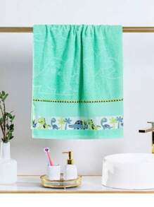 Small Single Bath Towel - 綠色 - 查看 1