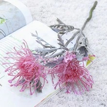 1pc Artificial Spider Chrysanthemum Flower, Wedding Bouquet, Home Decor, Photography Prop, Plastic Crab Claw Mum Decoration, Valentine Day, Gift,Fall Decor,Autumn,Fake Plants - Multicolor - View 15