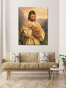 1 Tấm Tranh Canvas Nghệ Thuật Tôn Giáo Cổ Điển Chúa Jesus Đóng Khung In Sơn Dầu Đức Mẹ Đồng Trinh Cơ Đốc Giáo Tranh Treo Tường Cho Phòng Ngủ Phòng Khách Trang Trí Có Khung Sẵn Sàng Treo - Nhiều màu - Xem 5