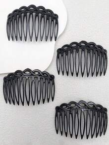 Vintage Plastic Woven Hair Comb, Multi-Functional Hollow Hair Accessories