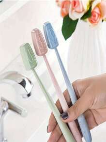 1/4/8pcs/Set Toothbrush Covers, Portable Toothbrush Cap Cases, Toothbrush Protector, Hygiene Travel Accessories, Random Color