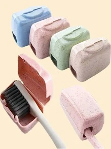 1/4/8pcs/Set Toothbrush Covers, Portable Toothbrush Cap Cases, Toothbrush Protector, Hygiene Travel Accessories, Random Color