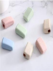 1/4/8pcs/Set Toothbrush Covers, Portable Toothbrush Cap Cases, Toothbrush Protector, Hygiene Travel Accessories, Random Color