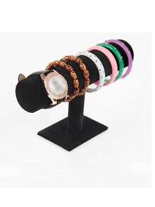 天鹅绒双层手链展示架，珠宝店配件收纳架 - 彩色 - 查看 9