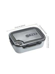 1 件 3 格塑料午餐盒，可微波防漏独立便当盒午餐盒，食品容器储物盒学校用品，圣诞礼物