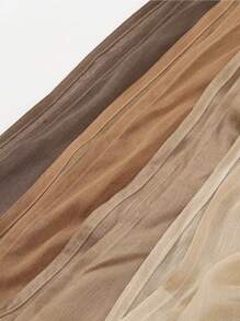 1 件女士头巾纯色宽边轻质透气头巾围巾，适合所有季节头巾，适合阿巴亚面纱服装 - 純色 - 查看 12